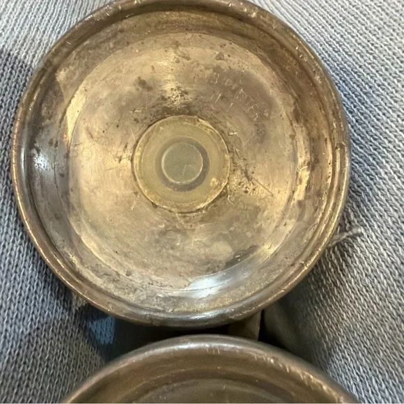 Web Salt & Pepper Shakers 2” H And A Child’s Cup Or Sugar Dish Marked Genuin - Picture 12 of 12